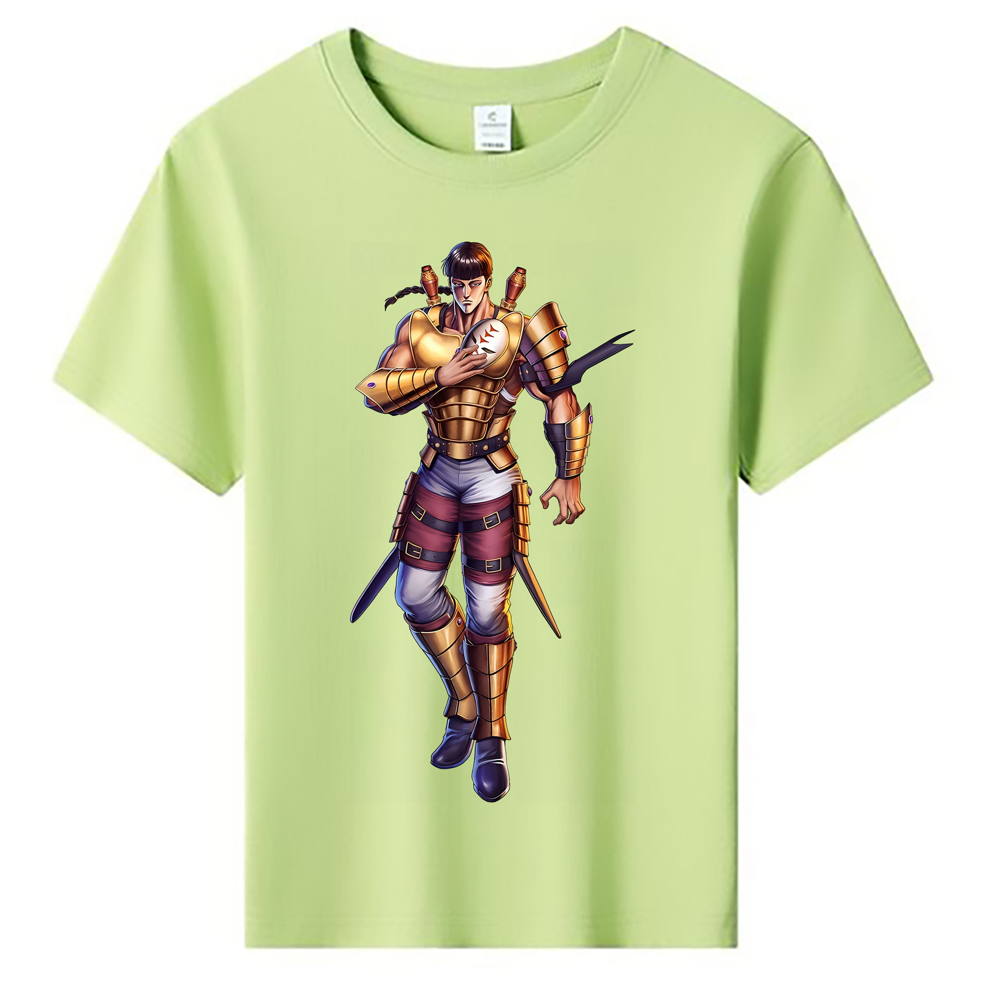 （画像用） 北斗の拳 Fist of the North Star 綿100％キッズTシャツ（フロントプリント）